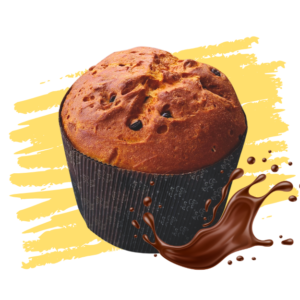 Panettone chocochips relleno de nutella