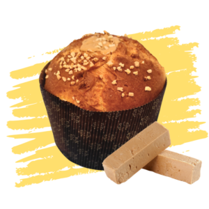 Panettone turrón de Jijona y almendras SIN LACTOSA 750g